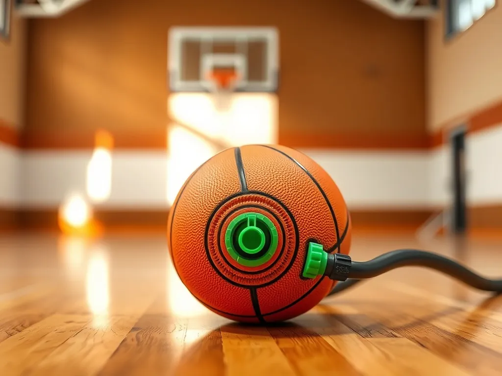 Jak napompować piłkę do koszykówki bez igły?